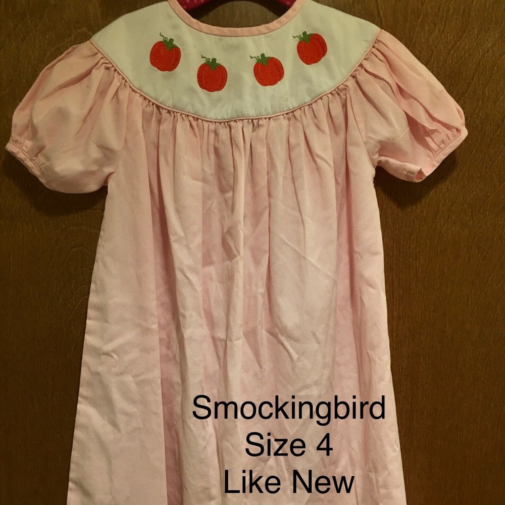 Pumpkin Embroidered Dress